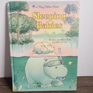 Vintage 80s A Big Golden Book Sleeping Babies by Tony Auth Children's Picture